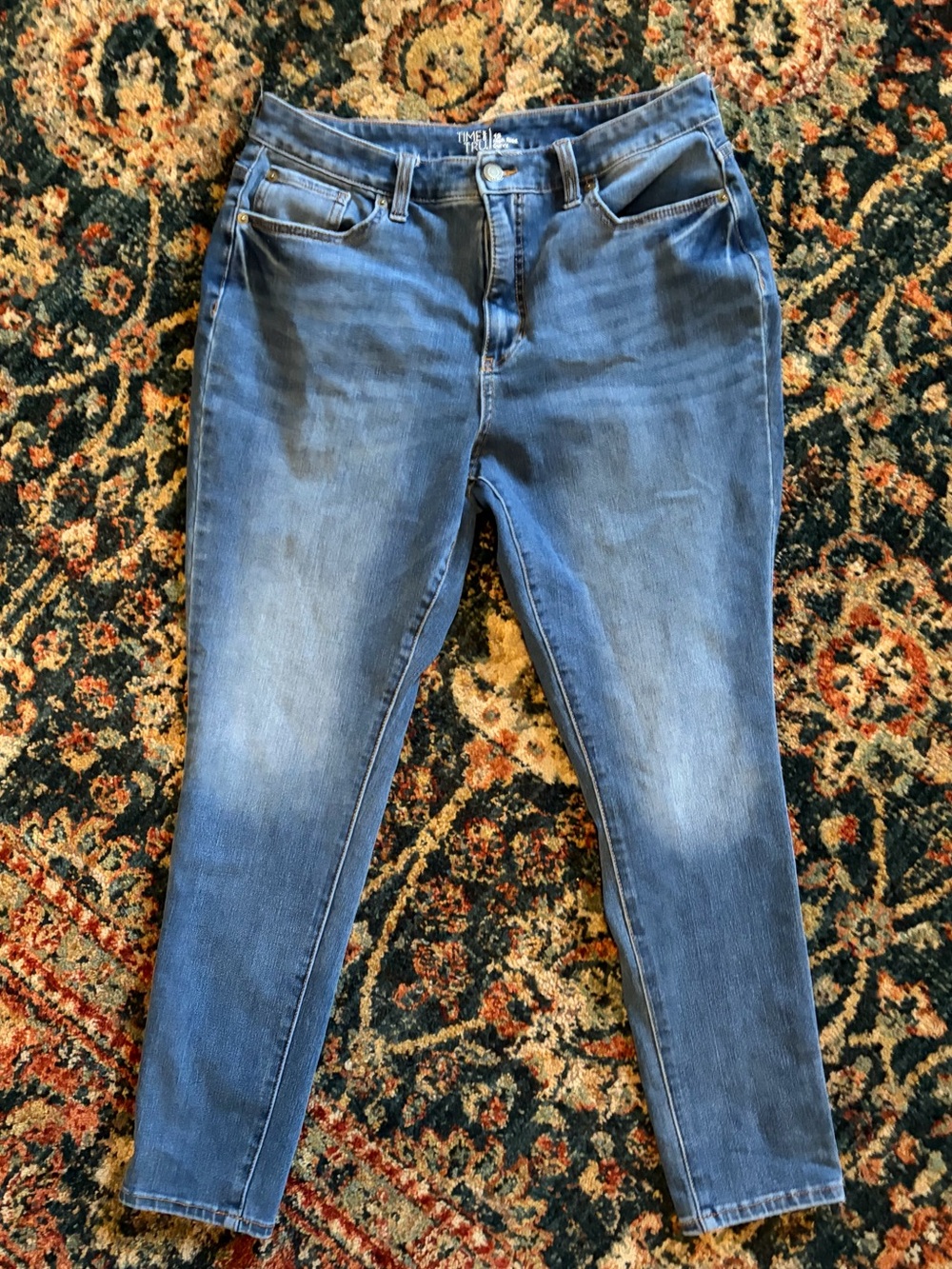 Time and Tru Women's Skinny Jeans in Medium Blue Wash